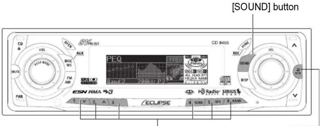 ECLIPSE CD8455 - Parametric equalizer adjustment (PEQ) - 2
