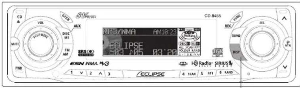 ECLIPSE CD8455 - Press the [6 RAND] button. - 2