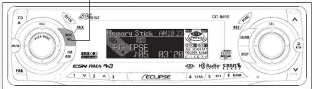 ECLIPSE CD8455 - How to operate the Memory Stick player - 2