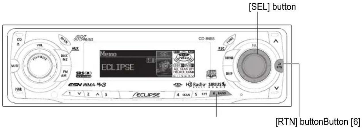 ECLIPSE CD8455 - Setting a memo - 1