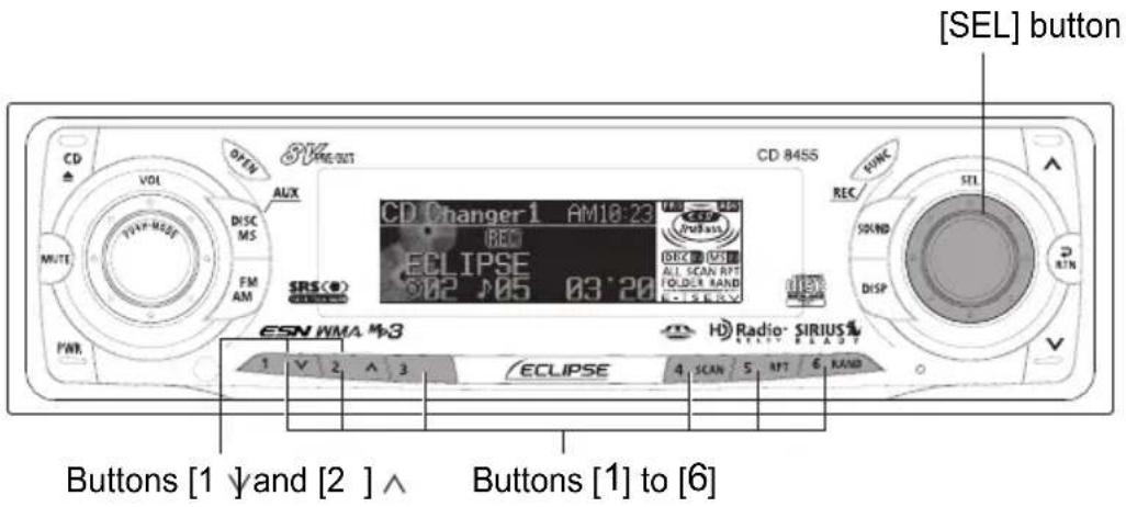 ECLIPSE CD8455 - Press the [6 RAND] button. - 2