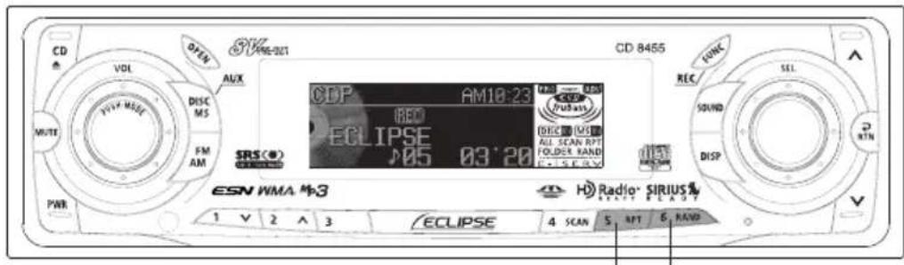 ECLIPSE CD8455 - Press the [4 SCAN] button. - 2