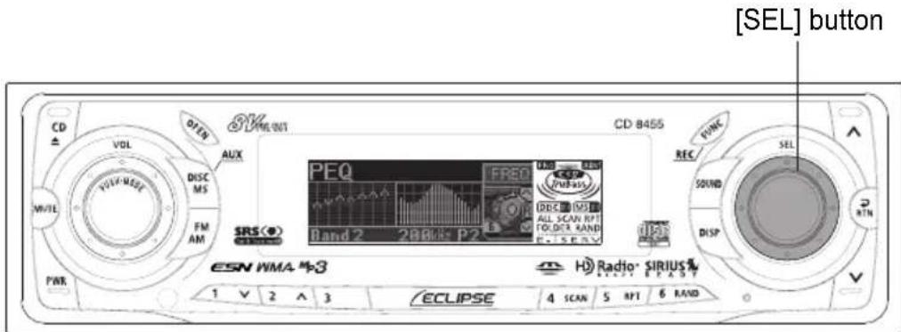 ECLIPSE CD8455 - Selecting an equalizer mode from memory - 3