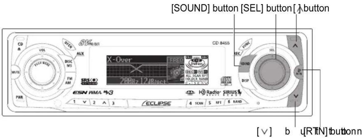 ECLIPSE CD8455 - Rear speaker position selection (Rear SP) - 1