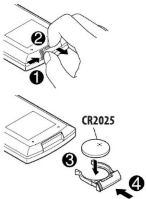 ① ② ③ ④ CR2025