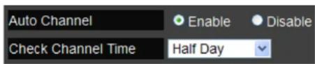 Auto Channel Enable Disable Check Channel Time Half Day