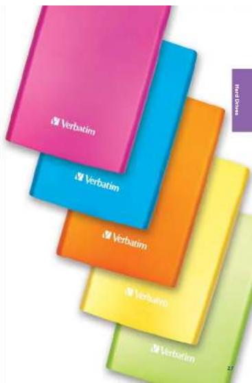 VERBATIM Clip-it 43926 - Neon Colour Range - - 1
