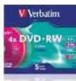 VERBATIM Clip-it 43926 - 8cm DVD-RW Printable - 2
