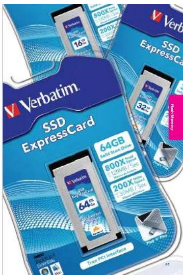 VERBATIM Clip-it 43926 - SSD ExpressCard - 1