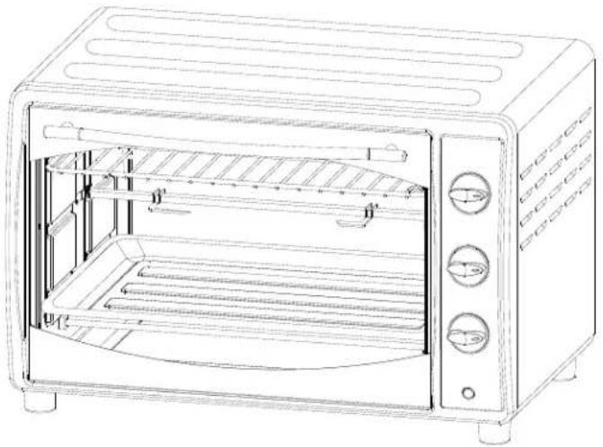 Avanti MK42SSP - TOASTER OVEN / ROTISSERIE INSTRUCTION MANUAL TOSTADOR-ASADOR / HORNEADOR MANUAL DE INSTRUCCIONES - 1