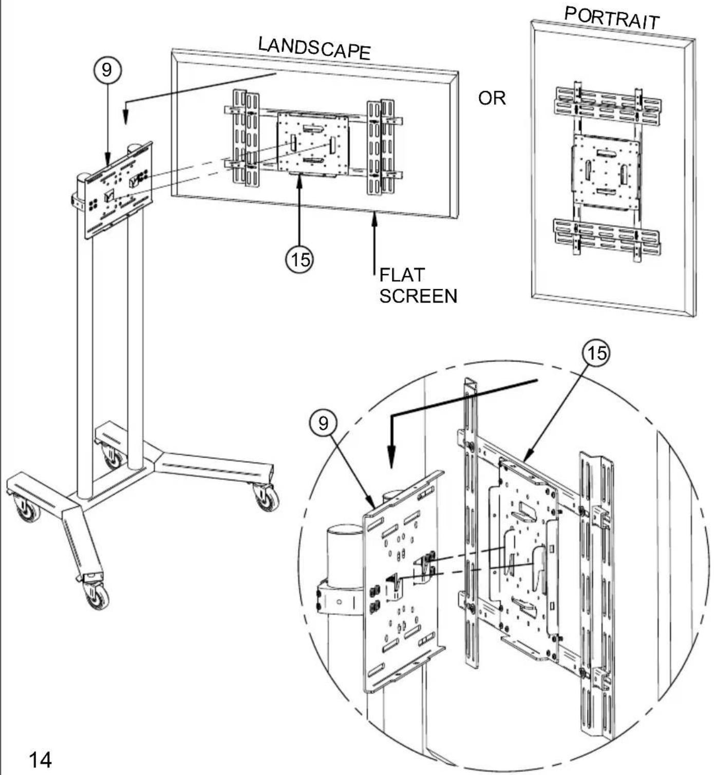 B-Tech BT8504 - SCREEN MOUNTING INSTRUCTIONS - 13