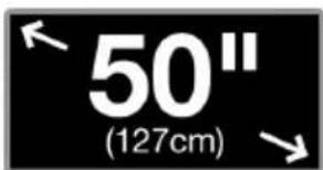 50" (127cm)
