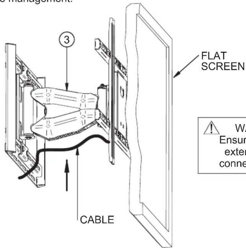Management. FLAT SCREEN CABLE W/ Ensur exter conne