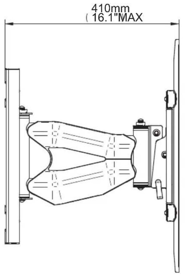 410mm (16.1"MAX