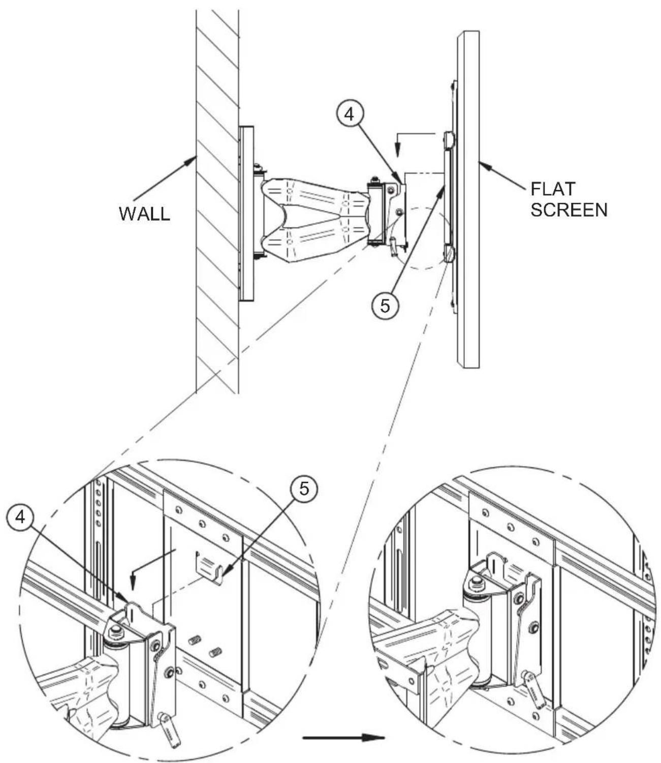 WALL 4 5 FLAT SCREEN 4 5