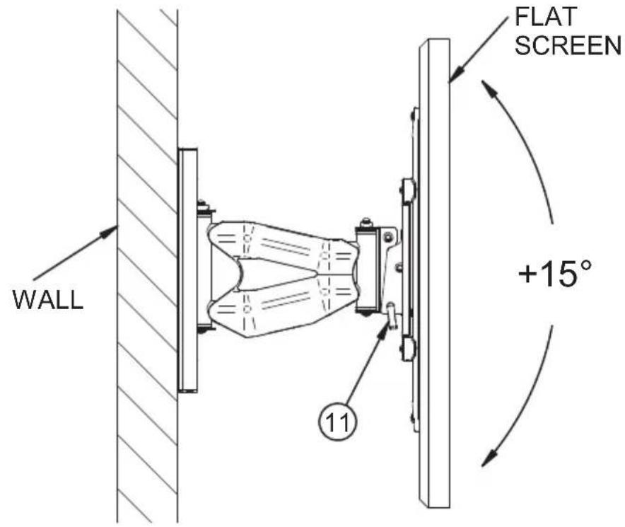 WALL FLAT SCREEN +15° 11