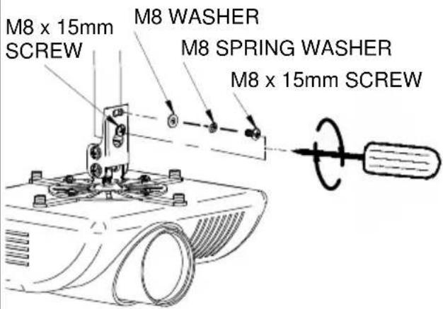 M8 x 15mm SCREW M8 WASHER M8 SPRING WASHER M8 x 15mm SCREW