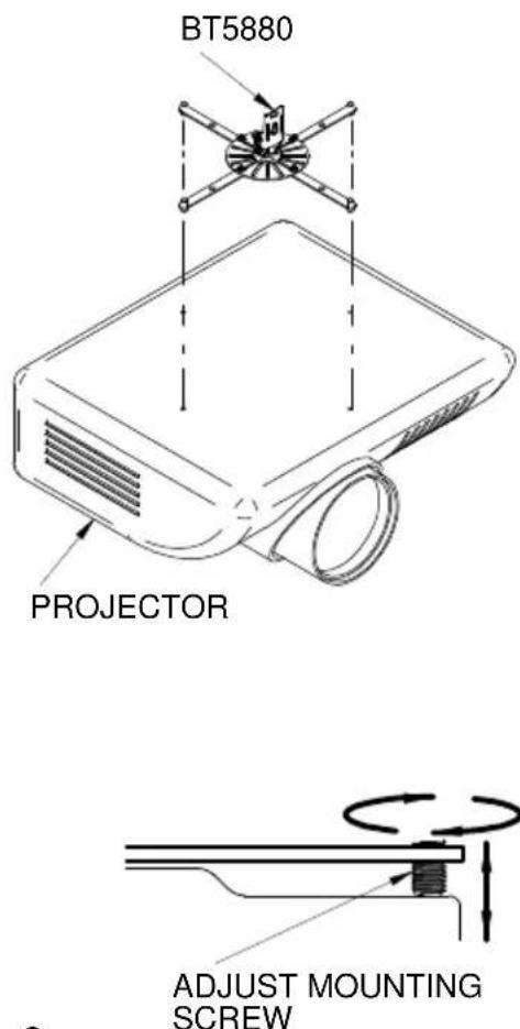 BT5880 PROJECTOR ADJUST MOUNTING SCREW