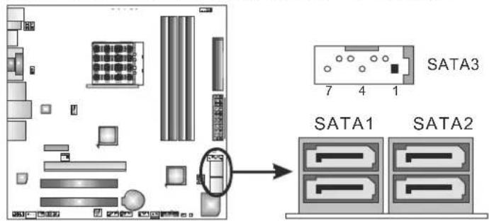BIOSTAR TA890GXE - SATA1\~SATA3: Serial ATA Connectors - 1