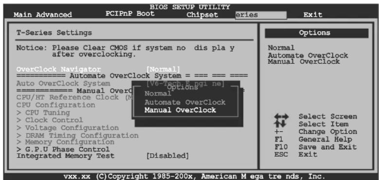 BIOSTAR TA890GXE - Manual Overclock System (M.O.S.) - 1