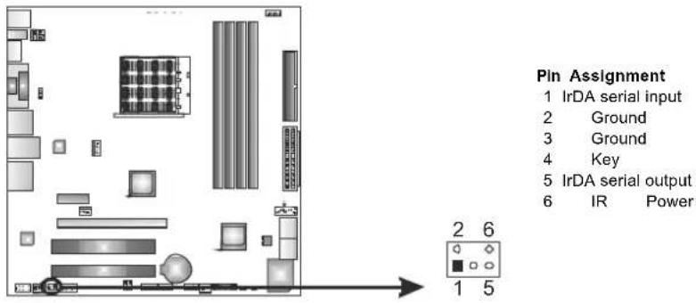 BIOSTAR TA890GXE - CIR1: Consumer IR Connector - 1