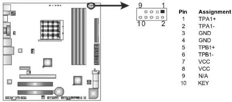 BIOSTAR TA890GXE - F\_1394A1: IEEE 1394 Header - 1