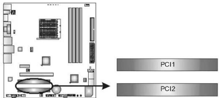 BIOSTAR TA890GXE - PCI1/PCI2: Peripheral Component Interconnect Slots - 1
