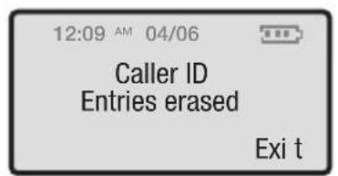 Clarity C4230 - Erasing Caller ID Information - 4