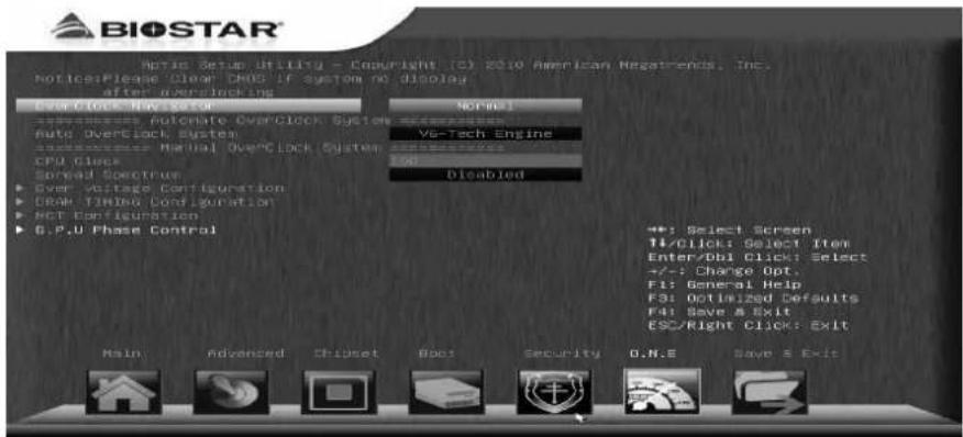BIOSTAR TA75A+ - Overclocking Navigator Engine (O.N.E.) - 1