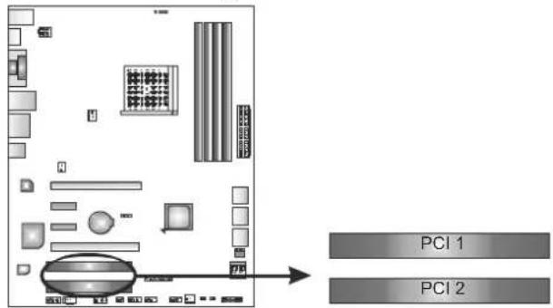 BIOSTAR TA75A+ - PCI1/PCI2: Peripheral Component Interconnect Slots - 1