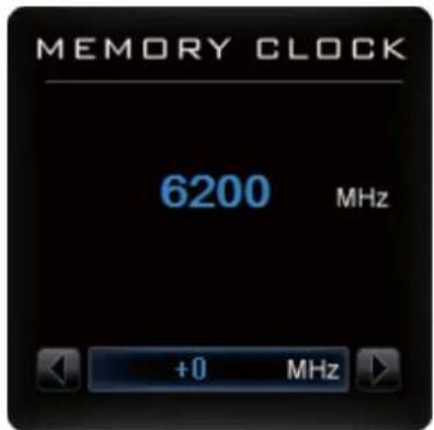 MEMORY CLOCK 6200 MHz +0 MHz