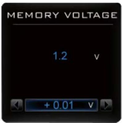MEMORY VOLTAGE 1.2 v +0.01 v