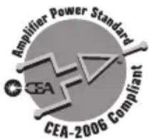 Amplifier Power Standard CEA-2006 Compliant