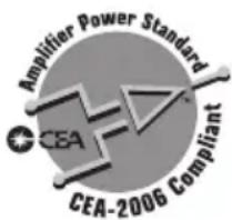 Amplifier Power Standard CEA CEA-2006 Compliant