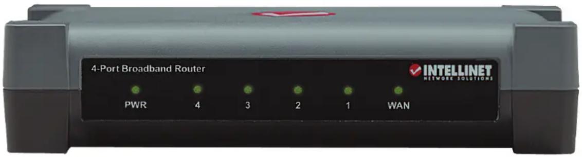 4-Port Broadband Router PWR 4 3 2 1 WAN INTELLINET NETWORK SOLUTIONS