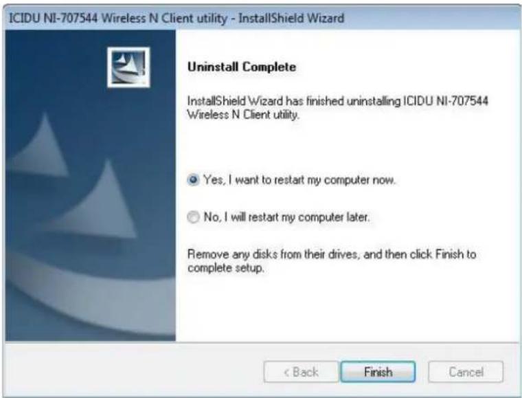 Icidu NI-707544 - UNINSTALL THE UTILITY SOFTWARE FROM YOUR PC - 3