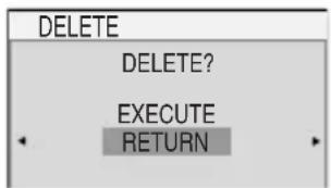 DELETE DELETE? EXECUTE RETURN