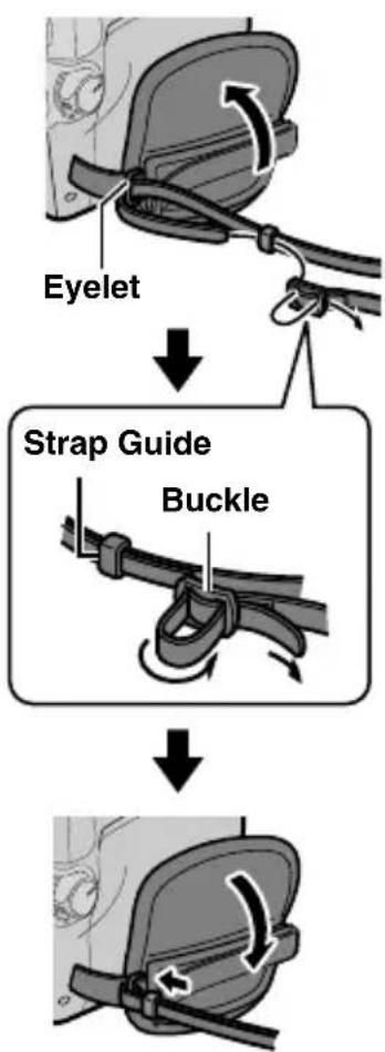 JVC GR-D796 - How To Attach The Shoulder Strap - 1