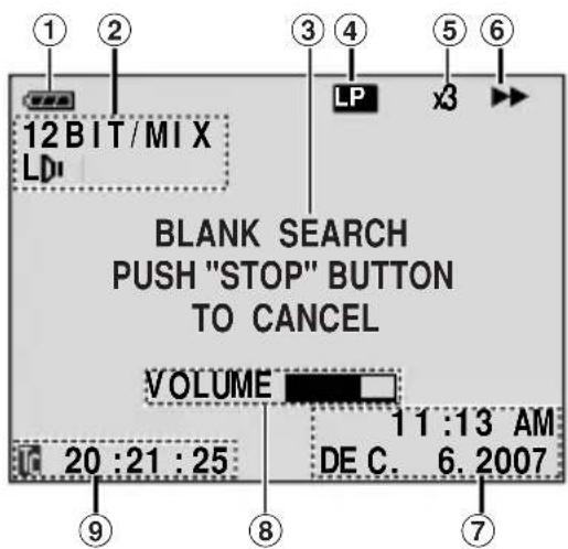 12 BIT/MIX LD 3 4 LP x3 BLANK SEARCH PUSH "STOP" BUTTON TO CANCEL VOLUME 20:21:25 11:13 AM DE C. 6.2007