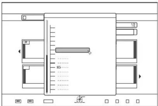 Diagram of a device layout with labeled components and control buttons at the bottom