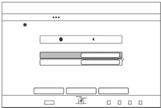 Diagram showing a layout with labeled boxes and icons, including a cursor icon and a play button.