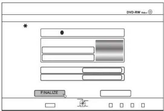 DVD-RW Video * FINALIZE