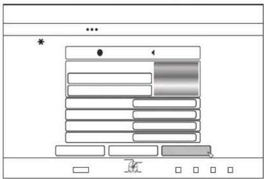 Screenshot of a web layout editor interface with placeholder text and navigation buttons