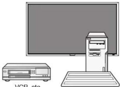 Illustration of a desktop computer setup with monitor, tower, and CD (no text or symbols)