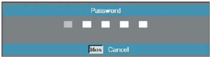Password Menu Cancel