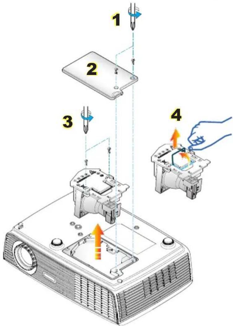 Diagram illustrating four steps of a device's internal components and soldering process, labeled 1 to 4.