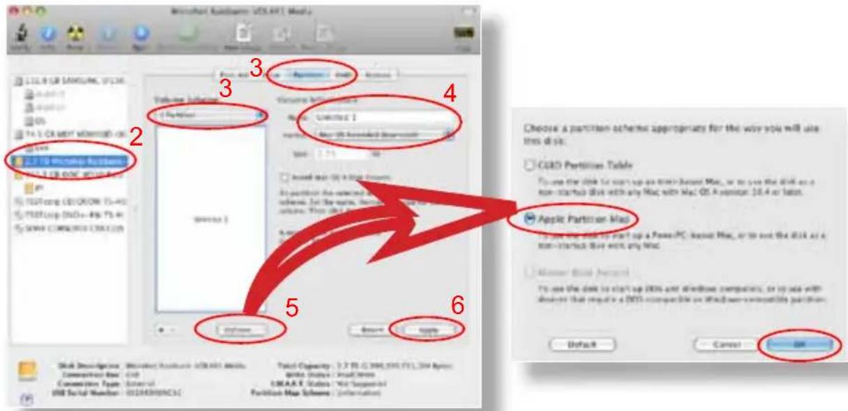 Micronet DataDock II - Formatting the drive in Mac OS X - 2