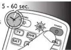 PHILIPS SRP5107WM - Example: setting up the universal remote control to operate your TV: - 3