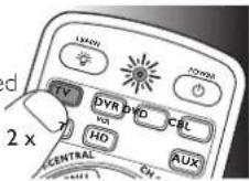 PHILIPS SRP5107WM - Example: setting up the universal remote control to operate your TV: - 5