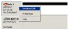Micronet GFB1000EU - Formatting the drive in Windows Hosts - 3